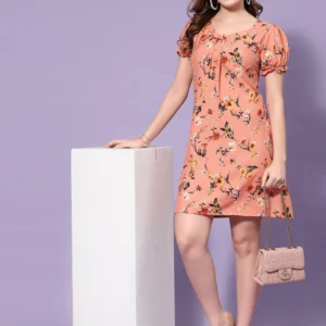 Stylish Crepe A-Line Dress