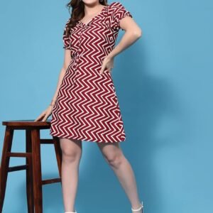 Glamour Crepe A-line Flare Dress